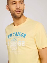 T-Shirt mit Logo-Print - Männer - pale banana yellow T-Shirt mit Logo-Print - Männer - pale banana yellow - 9 - TOM TAILOR