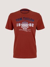 T-Shirt mit Logo-Print - Männer - chili oil red T-Shirt mit Logo-Print - Männer - chili oil red - 7 - TOM TAILOR