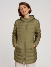 lichtgewicht gewatteerd jack met capuchon - Vrouwen - deep olive green lichtgewicht gewatteerd jack met capuchon - Vrouwen - deep olive green - 1 - TOM TAILOR Denim