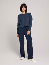 Straight Fit Hose mit Lyocell - Frauen - Dark Denim Blue Straight Fit Hose mit Lyocell - Frauen - Dark Denim Blue - 3 - TOM TAILOR