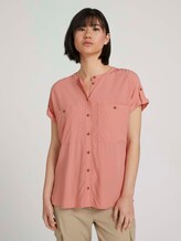 Blouse met korte mouwen - Vrouwen - dusty pastel pink Blouse met korte mouwen - Vrouwen - dusty pastel pink - 1 - TOM TAILOR