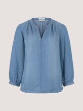 Denimblouse met TENCEL™ Lyocell - Vrouwen - Blue Denim Denimblouse met TENCEL™ Lyocell - Vrouwen - Blue Denim - 7 - TOM TAILOR