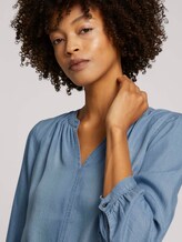 Denimblouse met TENCEL™ Lyocell - Vrouwen - Blue Denim Denimblouse met TENCEL™ Lyocell - Vrouwen - Blue Denim - 9 - TOM TAILOR