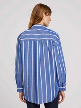 Poplin blouse - Women - blue offwhite vertical stripe Poplin blouse - Women - blue offwhite vertical stripe - 2 - TOM TAILOR