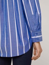 Poplin blouse - Women - blue offwhite vertical stripe Poplin blouse - Women - blue offwhite vertical stripe - 9 - TOM TAILOR