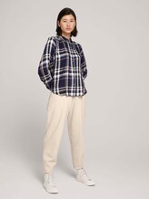 Geruite overhemdblouse - Vrouwen - navy blue beige check Geruite overhemdblouse - Vrouwen - navy blue beige check - 3 - TOM TAILOR