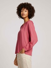 Blouse met ruches en LENZING™ ECOVERO™ - Vrouwen - cozy pink Blouse met ruches en LENZING™ ECOVERO™ - Vrouwen - cozy pink - 5 - TOM TAILOR