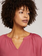 Blouse met ruches en LENZING™ ECOVERO™ - Vrouwen - cozy pink Blouse met ruches en LENZING™ ECOVERO™ - Vrouwen - cozy pink - 9 - TOM TAILOR