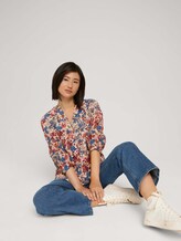 Blouse with a floral pattern - Women - pink big floral design Blouse with a floral pattern - Women - pink big floral design - 5 - TOM TAILOR