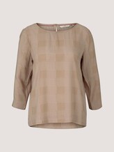 Gemusterte Bluse mit LENZING™ ECOVERO™ - Frauen - beige glencheck printed Gemusterte Bluse mit LENZING™ ECOVERO™ - Frauen - beige glencheck printed - 7 - TOM TAILOR