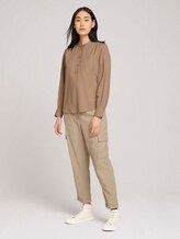 Blouse met opstaande kraag - Vrouwen - french clay beige Blouse met opstaande kraag - Vrouwen - french clay beige - 3 - TOM TAILOR