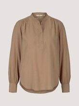 Blouse met opstaande kraag - Vrouwen - french clay beige Blouse met opstaande kraag - Vrouwen - french clay beige - 7 - TOM TAILOR