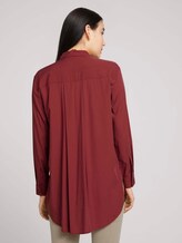 Lange Hemdbluse - Frauen - dark maroon red Lange Hemdbluse - Frauen - dark maroon red - 2 - TOM TAILOR
