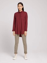 Lange Hemdbluse - Frauen - dark maroon red Lange Hemdbluse - Frauen - dark maroon red - 3 - TOM TAILOR