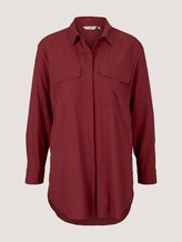 Lange Hemdbluse - Frauen - dark maroon red Lange Hemdbluse - Frauen - dark maroon red - 7 - TOM TAILOR