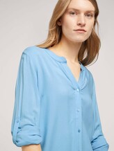 Bluse mit Ärmel Turn-Up - Frauen - Clear Light Blue Bluse mit Ärmel Turn-Up - Frauen - Clear Light Blue - 9 - TOM TAILOR