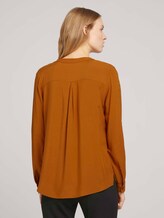 Bluse mit Ärmel Turn-Up - Frauen - tawny brown Bluse mit Ärmel Turn-Up - Frauen - tawny brown - 2 - TOM TAILOR