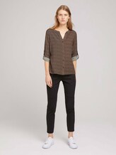 Bluse mit Ärmel Turn-Up - Frauen - herringbone print Bluse mit Ärmel Turn-Up - Frauen - herringbone print - 3 - TOM TAILOR