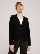 gestructureerde blazer - Vrouwen - Deep Black gestructureerde blazer - Vrouwen - Deep Black - 1 - TOM TAILOR