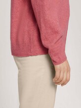 Trui met V-hals - Vrouwen - cozy pink melange Trui met V-hals - Vrouwen - cozy pink melange - 9 - TOM TAILOR