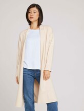 Langer Strickmantel - Frauen - smooth light sand melange Langer Strickmantel - Frauen - smooth light sand melange - 1 - TOM TAILOR
