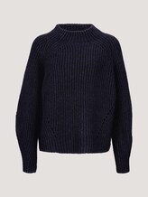 Trui met opstaande kraag - Vrouwen - Sky Captain Blue Trui met opstaande kraag - Vrouwen - Sky Captain Blue - 7 - TOM TAILOR