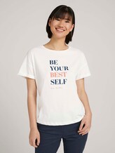 T-Shirt mit Print - Frauen - Whisper White T-Shirt mit Print - Frauen - Whisper White - 1 - TOM TAILOR