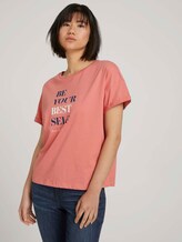 T-Shirt mit Bio-Baumwolle - Frauen - dusty pastel pink T-Shirt mit Bio-Baumwolle - Frauen - dusty pastel pink - 5 - TOM TAILOR