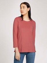 3/4 Arm Shirt mit Bio-Baumwolle - Frauen - dusty pastel pink 3/4 Arm Shirt mit Bio-Baumwolle - Frauen - dusty pastel pink - 1 - TOM TAILOR