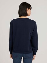 Basic Sweatshirt mit Bio-Baumwolle - Frauen - Sky Captain Blue Basic Sweatshirt mit Bio-Baumwolle - Frauen - Sky Captain Blue - 2 - TOM TAILOR