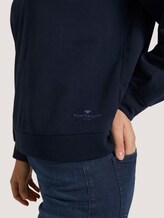 Basic Sweatshirt mit Bio-Baumwolle - Frauen - Sky Captain Blue Basic Sweatshirt mit Bio-Baumwolle - Frauen - Sky Captain Blue - 9 - TOM TAILOR