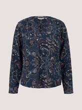 Gemusterte Henleybluse mit LENZING™ ECOVERO™ - Frauen - blue apricot paisley design Gemusterte Henleybluse mit LENZING™ ECOVERO™ - Frauen - blue apricot paisley design - 7 - TOM TAILOR