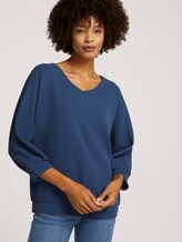 Loose-fit shirt with texture - Women - Dark Denim Blue Loose-fit shirt with texture - Women - Dark Denim Blue - 5 - TOM TAILOR