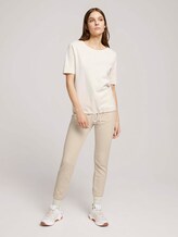 Besticktes T-Shirt mit Bio-Baumwolle - Frauen - smooth light sand Besticktes T-Shirt mit Bio-Baumwolle - Frauen - smooth light sand - 3 - TOM TAILOR
