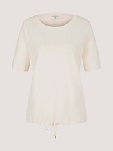 Besticktes T-Shirt mit Bio-Baumwolle - Frauen - smooth light sand Besticktes T-Shirt mit Bio-Baumwolle - Frauen - smooth light sand - 7 - TOM TAILOR