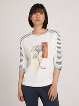 Shirt met print van biologisch katoen - Vrouwen - Whisper White Shirt met print van biologisch katoen - Vrouwen - Whisper White - 1 - TOM TAILOR