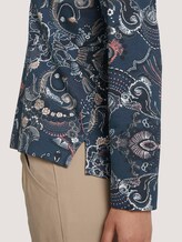 Sweatshirt with side slits - Women - blue apricot paisley design Sweatshirt with side slits - Women - blue apricot paisley design - 9 - TOM TAILOR
