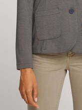 Geruite Slim Fit-blazer - Vrouwen - navy beige houndstooth Geruite Slim Fit-blazer - Vrouwen - navy beige houndstooth - 9 - TOM TAILOR