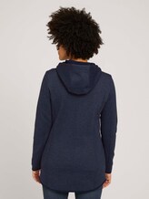 Fleecejack met capuchon - Vrouwen - navy twill structure Fleecejack met capuchon - Vrouwen - navy twill structure - 2 - TOM TAILOR
