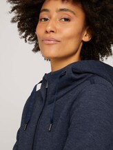 Fleecejack met capuchon - Vrouwen - navy twill structure Fleecejack met capuchon - Vrouwen - navy twill structure - 9 - TOM TAILOR