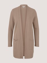Lang jerseyvest - Vrouwen - french clay beige Lang jerseyvest - Vrouwen - french clay beige - 7 - TOM TAILOR