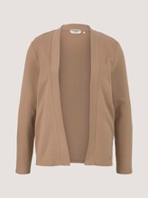 Rib-overhemdvest met biologisch katoen - Vrouwen - french clay beige Rib-overhemdvest met biologisch katoen - Vrouwen - french clay beige - 7 - TOM TAILOR