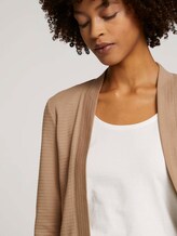 Rib-overhemdvest met biologisch katoen - Vrouwen - french clay beige Rib-overhemdvest met biologisch katoen - Vrouwen - french clay beige - 9 - TOM TAILOR