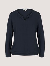 7/8 shirt met LENZING™ ECOVERO™ - Vrouwen - Sky Captain Blue 7/8 shirt met LENZING™ ECOVERO™ - Vrouwen - Sky Captain Blue - 7 - TOM TAILOR