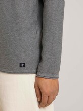Basic Langarmshirt aus Bio-Baumwolle - Männer - Mid Grey Melange Basic Langarmshirt aus Bio-Baumwolle - Männer - Mid Grey Melange - 9 - TOM TAILOR Denim
