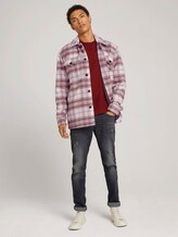 basic long-sleeved shirt made of organic cotton - Men - burned cordovan red basic long-sleeved shirt made of organic cotton - Men - burned cordovan red - 3 - TOM TAILOR Denim