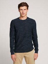 Pullover in Melange-Optik - Männer - anthra grey melange Pullover in Melange-Optik - Männer - anthra grey melange - 1 - TOM TAILOR Denim