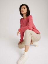 Sweatshirt met trekkoord - Vrouwen - cozy pink Sweatshirt met trekkoord - Vrouwen - cozy pink - 5 - TOM TAILOR