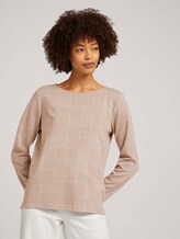 Geruite sweater - Vrouwen - offwhite beige glencheck ck Geruite sweater - Vrouwen - offwhite beige glencheck ck - 5 - TOM TAILOR
