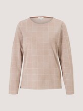 Geruite sweater - Vrouwen - offwhite beige glencheck ck Geruite sweater - Vrouwen - offwhite beige glencheck ck - 7 - TOM TAILOR